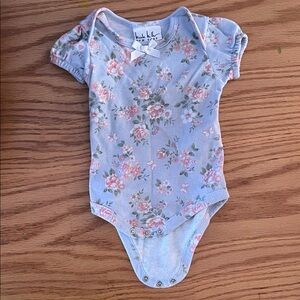 Nicole Miller Pastel Floral Bodysuit
